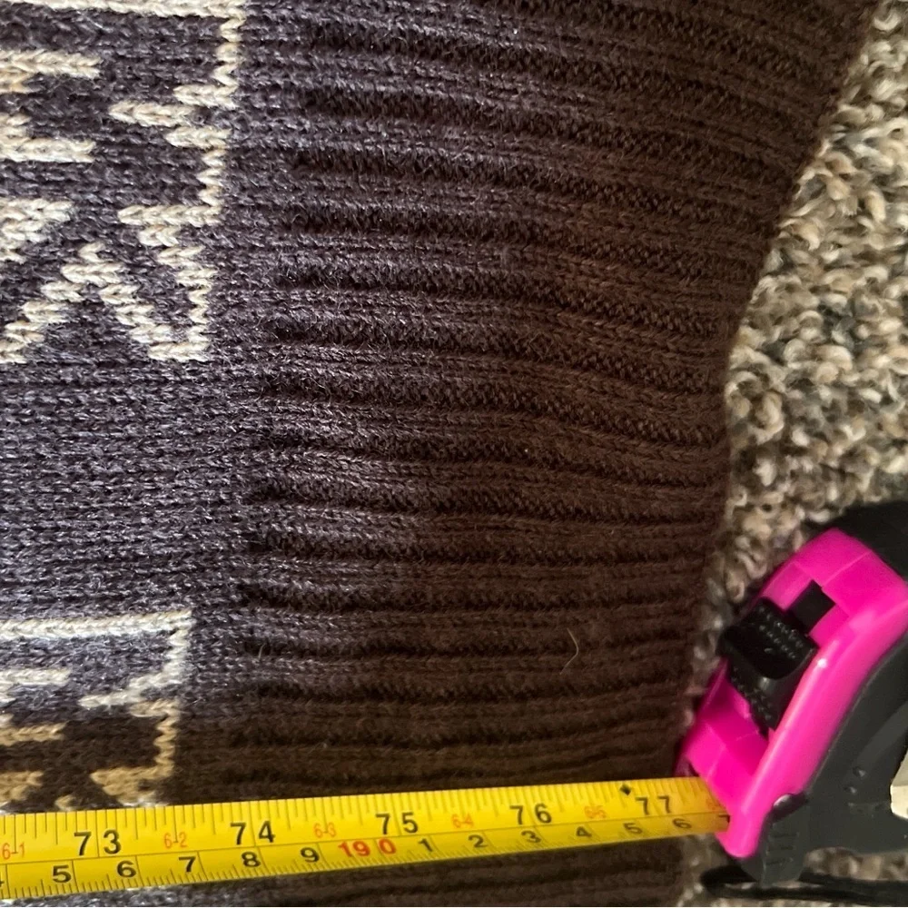 Michael‎ Kors  Chic Monogram Brown and Tan  Logo Long Scarf